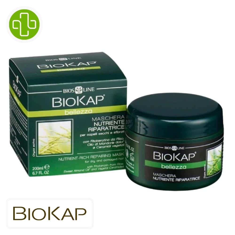 biokap-bellezza-masque-nourrissant-reparateur-200ml.jpg BIOKAP – Bellezza Masque Nourrissant Reparateur – 200ml - الصورة 1