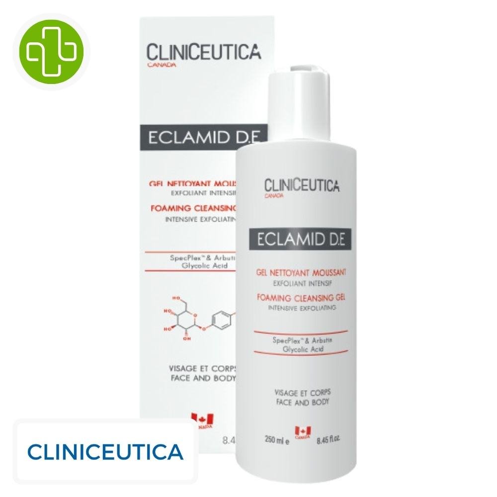 cliniceutica-eclamid-de-gel-nettoyant-moussant-250ml.jpg CLINICEUTICA – Eclamid D.e Gel Nettoyant Moussant – 250ml - الصورة 1