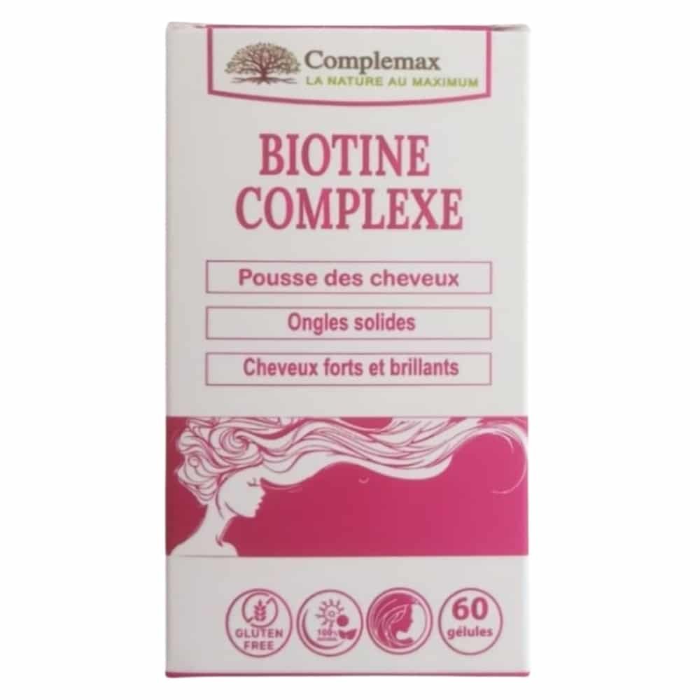 complemax-biotine-complexe-cheveux-et-ongles-60-gelules.jpg COMPLEMAX – Biotine Complexe (cheveux et Ongles) – 60 Gelules - الصورة 1