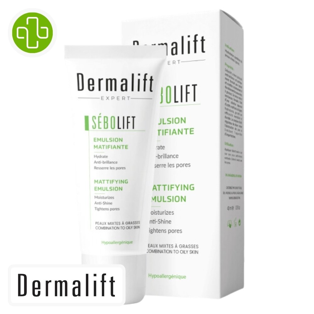 dermalift-sebolift-emulsion-matifiante-40ml.jpg DERMALIFT – Sebolift Emulsion Matifiante – 40ml - الصورة 1