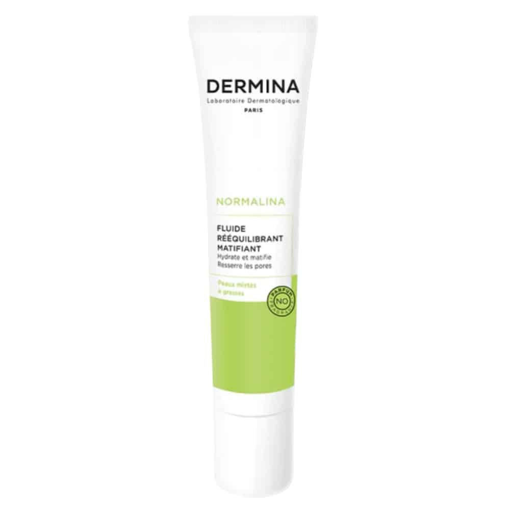 dermina-normalina-fluide-reequilibrant-matifiant-40ml.jpg DERMINA – Normalina Fluide Reequilibrant Matifiant – 40ml - الصورة 1