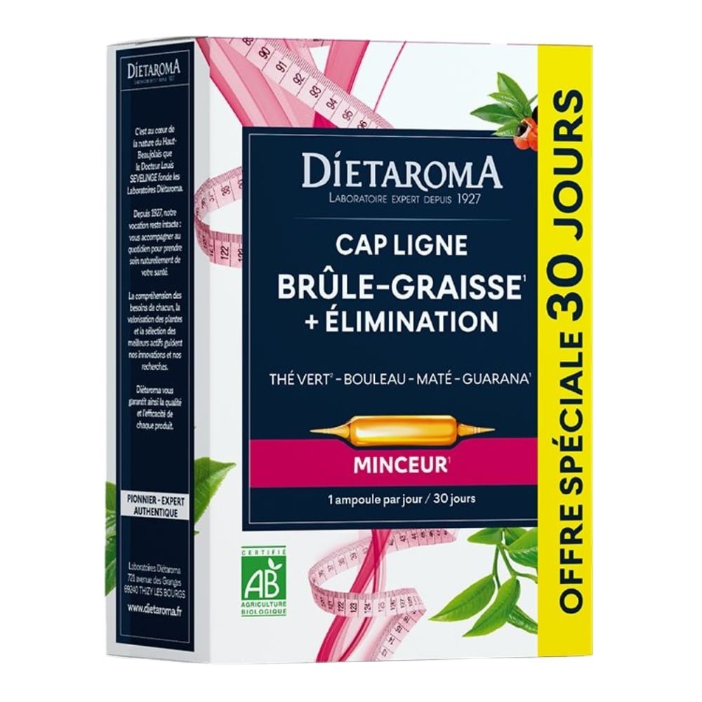 dietaroma-cap-ligne-brule-graisse-ampoules-bio-2010u.jpg DIETAROMA – Cap Ligne Brule-Graisse Ampoules Bio – 20+ – 10u - الصورة 1