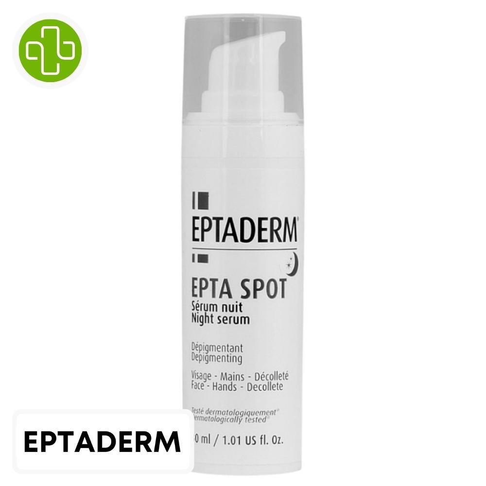 eptaderm-epta-spot-serum-de-nuit-depigmentant-30ml.jpg EPTADERM – Epta Spot Serum de Nuit Depigmentant – 30ml - الصورة 1