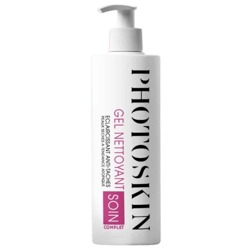 photoskin-gel-nettoyant-eclaircissant-anti-taches-peau-seche-soin-complet-400ml.jpg PHOTOSKIN – Gel Nettoyant Eclaircissant Anti-Taches Peau Seche Soin Complet – 400ml - الصورة 1