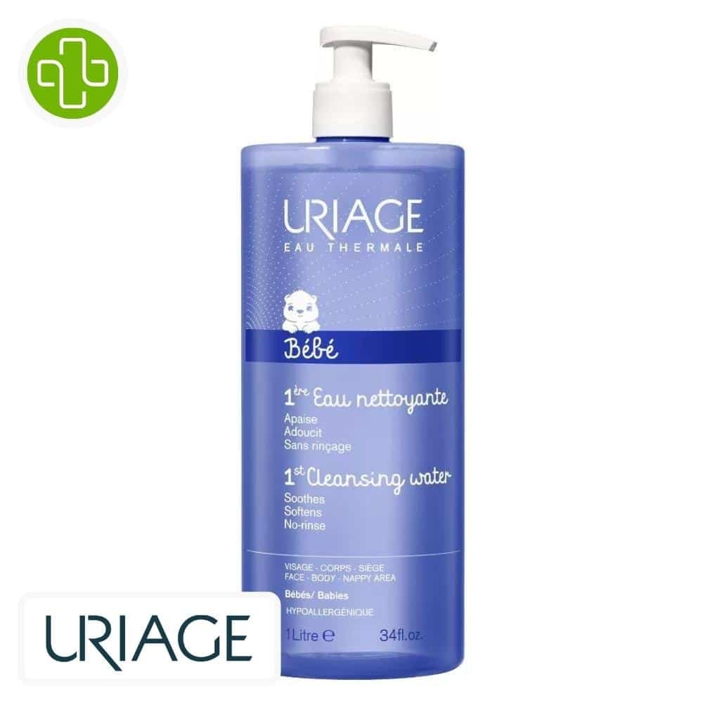 uriage-bebe-1ere-eau-nettoyante-1l.jpg URIAGE – Bebe 1ere Eau Nettoyante – 1l - الصورة 1