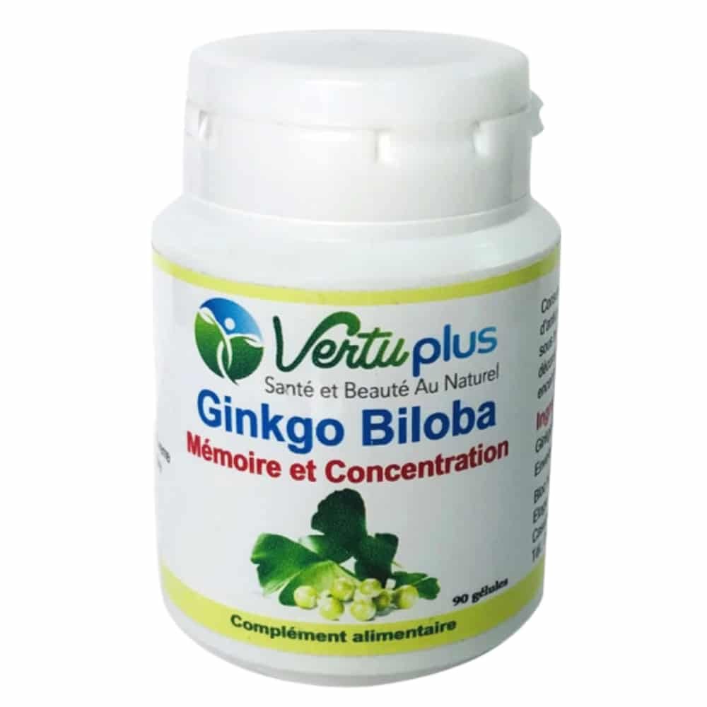 vertuplus-ginkgo-biloba-memoire-et-concentration-90-gelules.jpg VERTUPLUS – Ginkgo Biloba Memoire et Concentration – 90 Gelules - الصورة 1